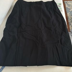 Alfani black skirt with back pleat detail